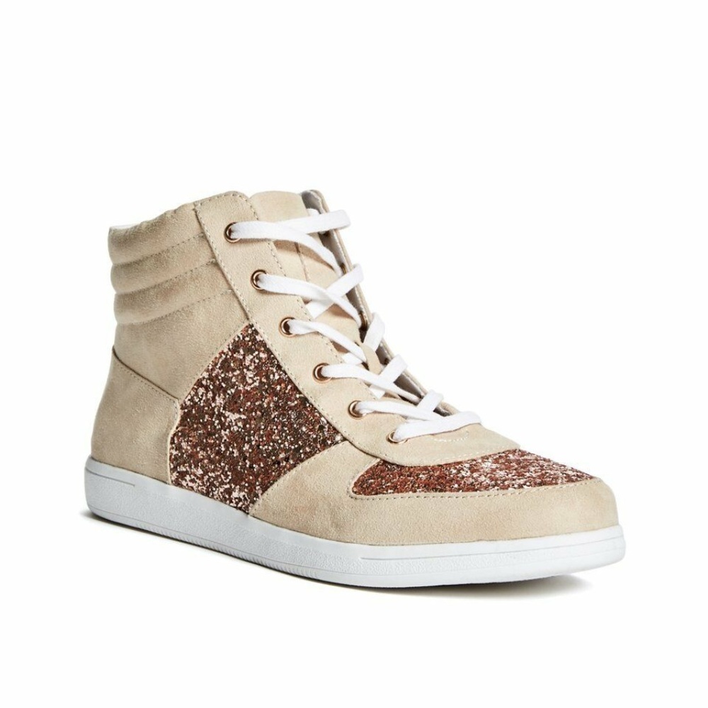 G By GUESS Yesi Glitter High-Top Sneakers - Picture 2 of 8